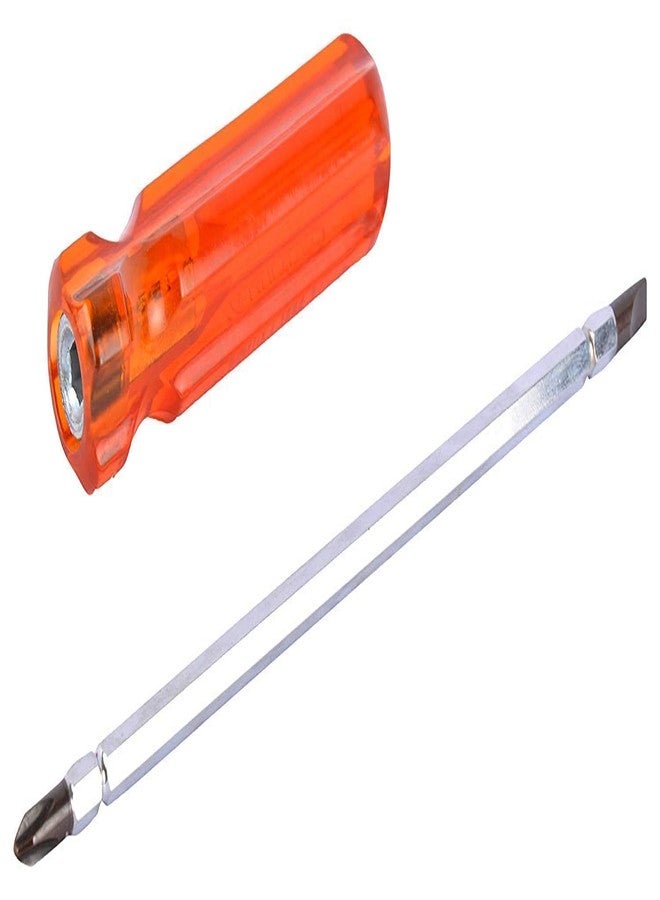 H9 2-in-1 Reversible Screwdriver with Hexagon Rod with Extra Hard Tips (250mm x 6mm, Flat & PH2 Tip) as R6250, Chrome